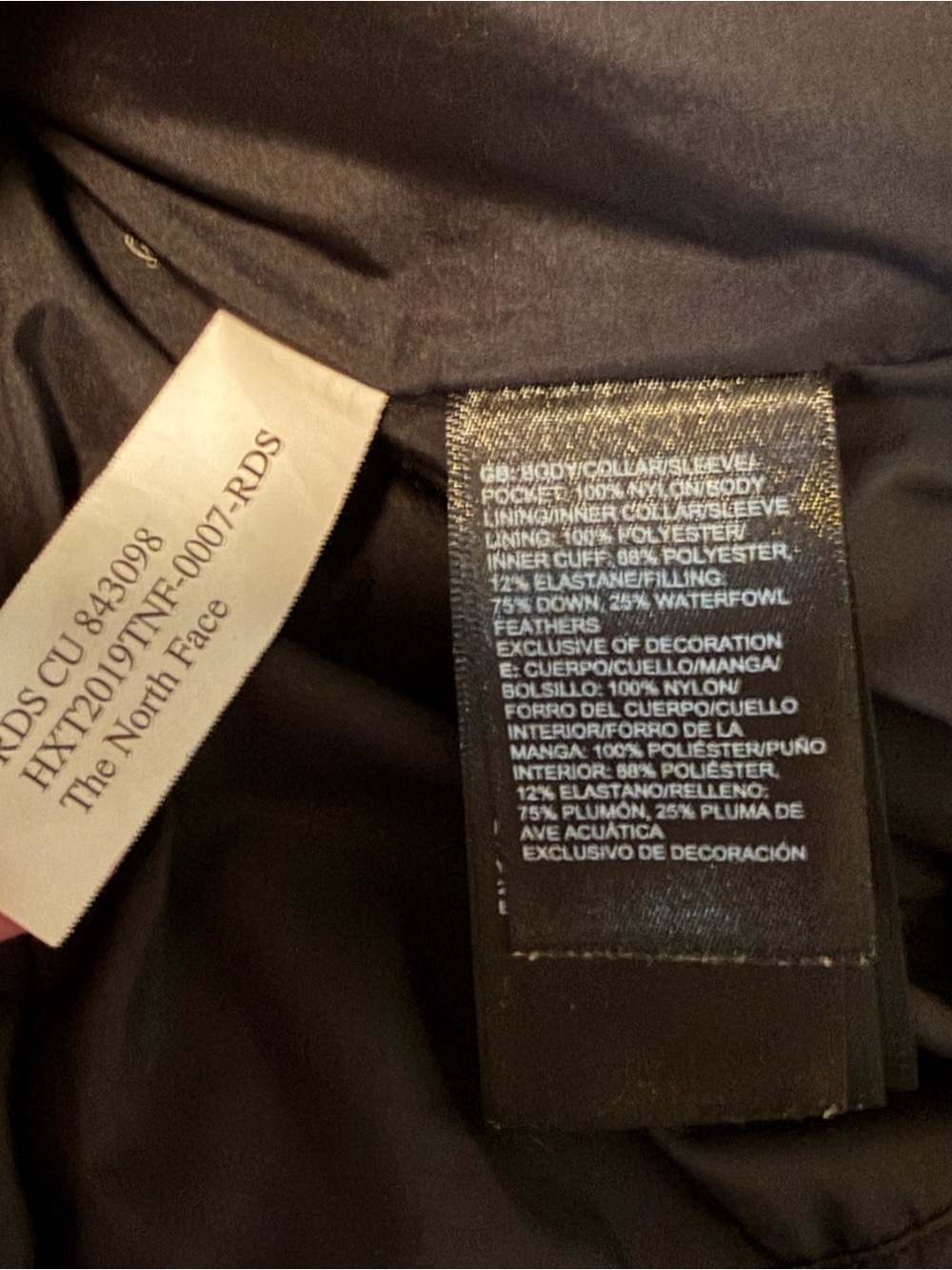 THE NORTH FACE WOMEN'S HOLLADOWN CROP JACKET 550 DOWN FILLED QUILTED BLACK Sz S - Picture 4 of 15